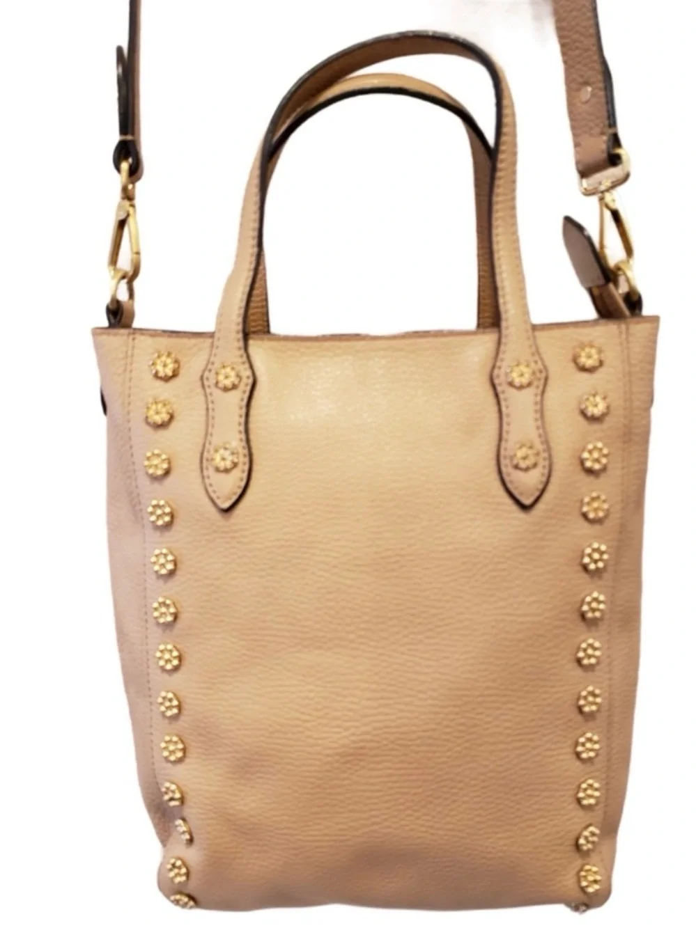 Annabel Ingall Daisy Leather Studded Crossbody Tote